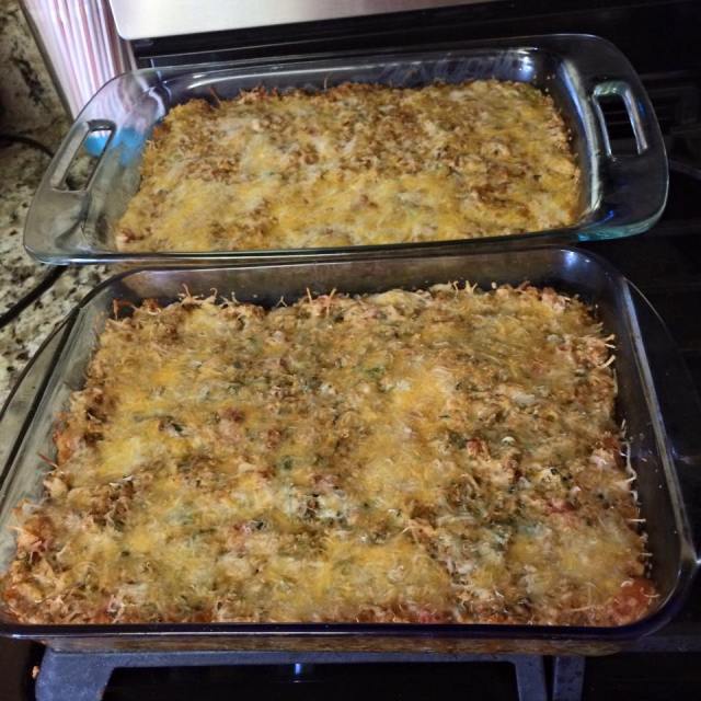 Quinoa Taco bake... I made two so we could eat it during the week